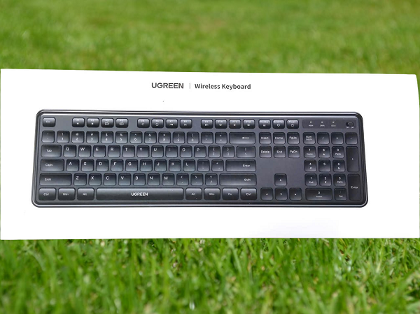 Bàn phím không dây 2.4Ghz dùng cho máy tính + laptop màu đen Ugreen 85050 K331